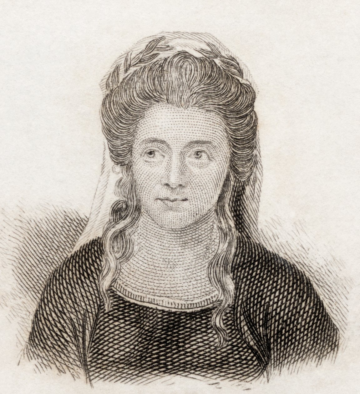Anna Seward, 1825 autorstwa English School