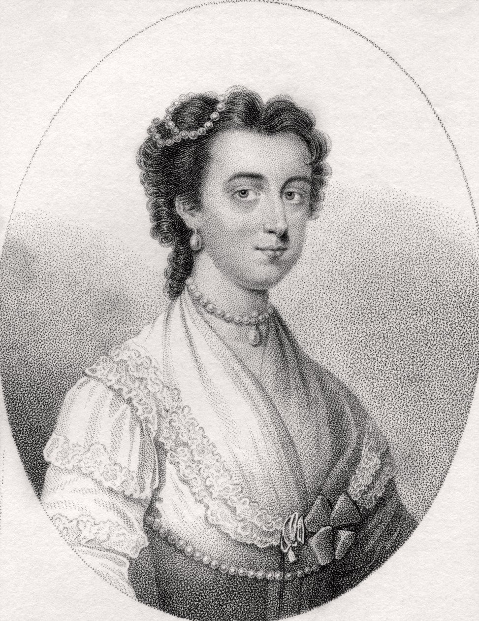 Anne Ingram, ilustracja z „Katalogu autorów królewskich i szlacheckich, tom V”, wydanego w 1806 r. autorstwa English School