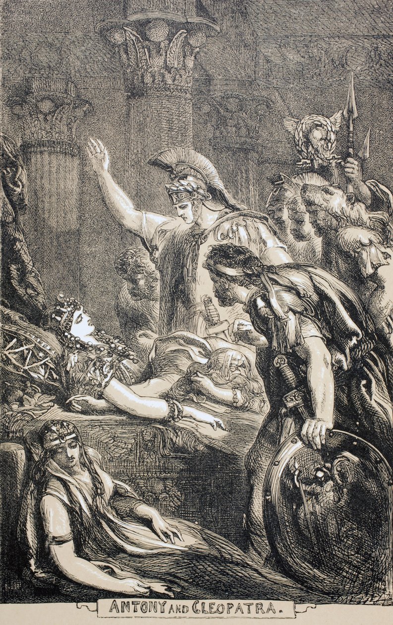 Antoniusz i Kleopatra, 1890 autorstwa English School