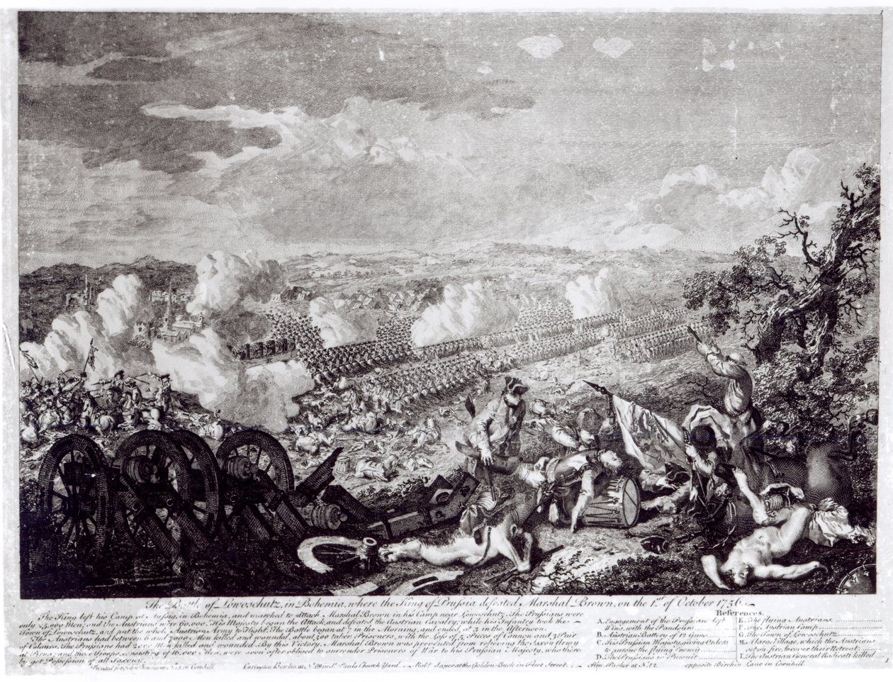 Bitwa pod Lobositz, 1 października 1756 autorstwa English School