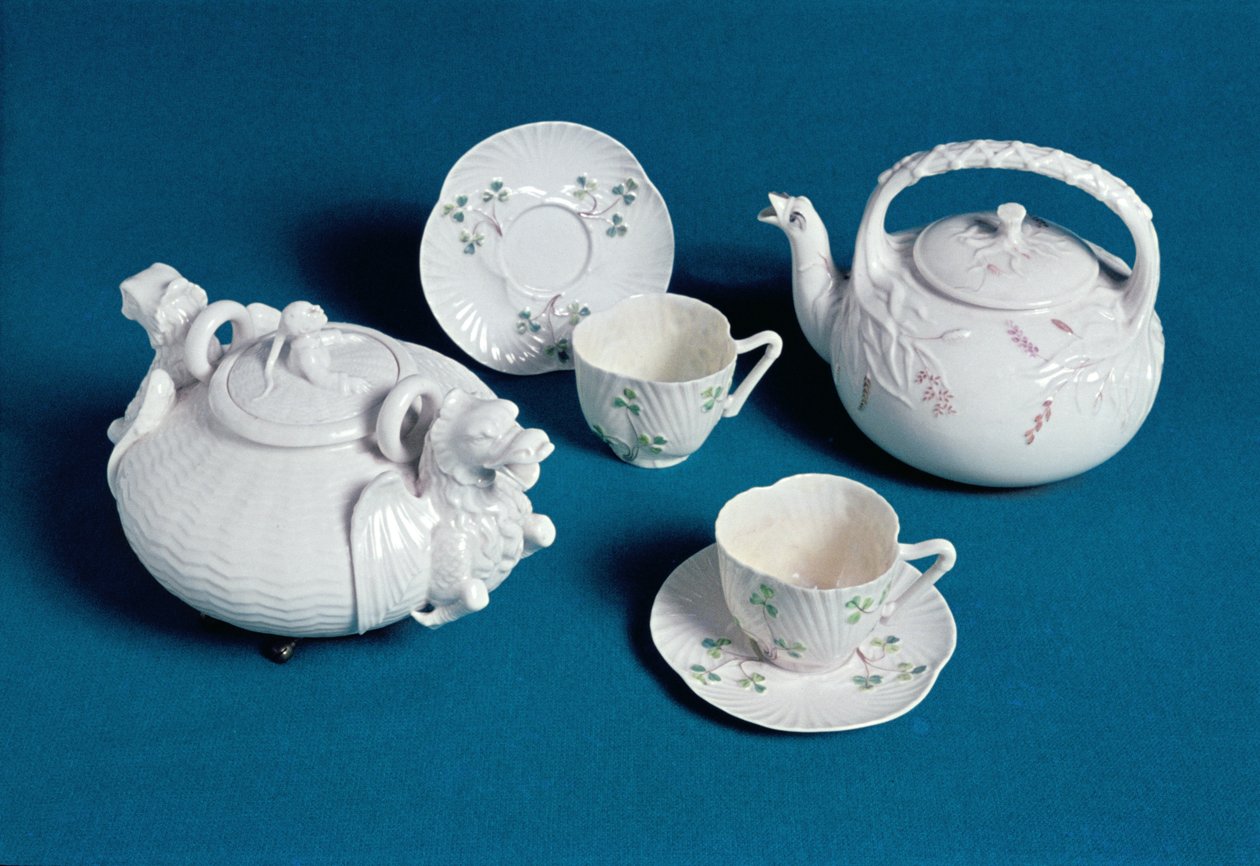 Serwis do herbaty Belleek (porcelana) autorstwa English School