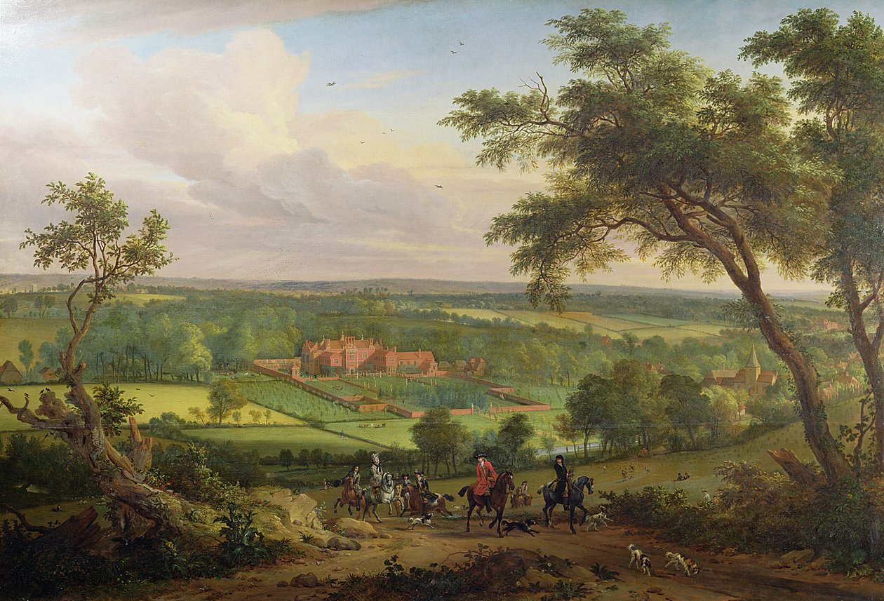 Bifrons Park, Patrixbourne, Kent, wcześniej przypisywany Johnowi Woottonowi (1682-1764), a wcześniej Janowi Siberechtsowi (1627-c.1703) c.1695-1705 autorstwa English School