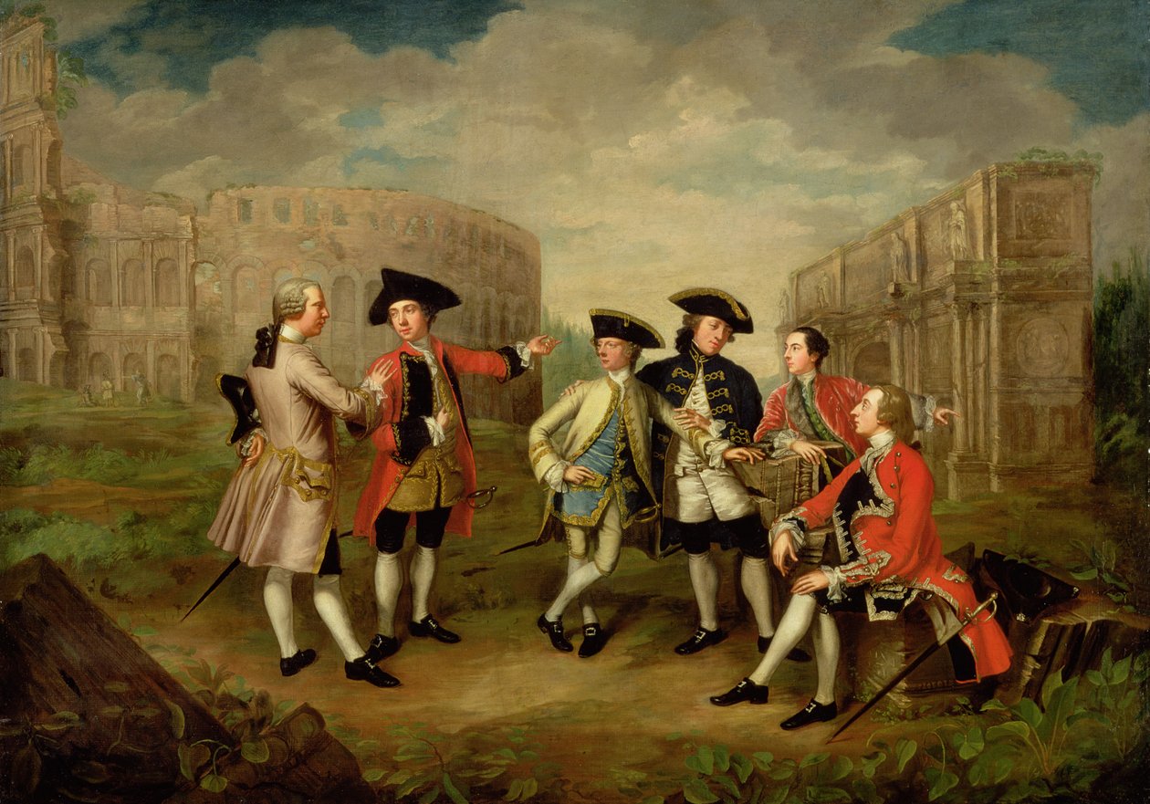 Brytyjski dżentelmen w Rzymie, ok. 1750 autorstwa English School