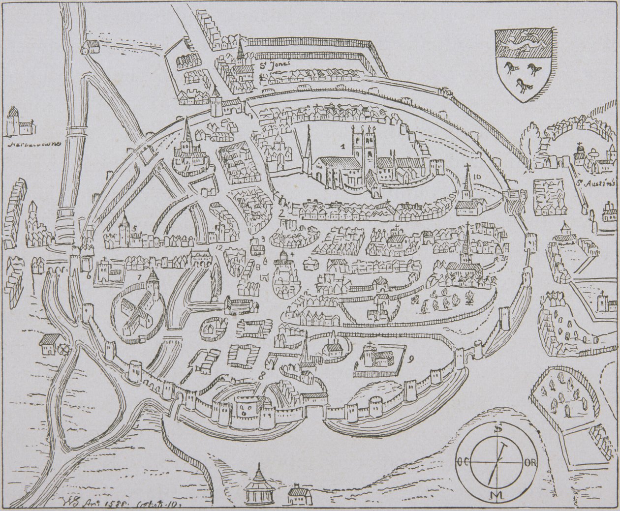 Canterbury, 1588 autorstwa English School