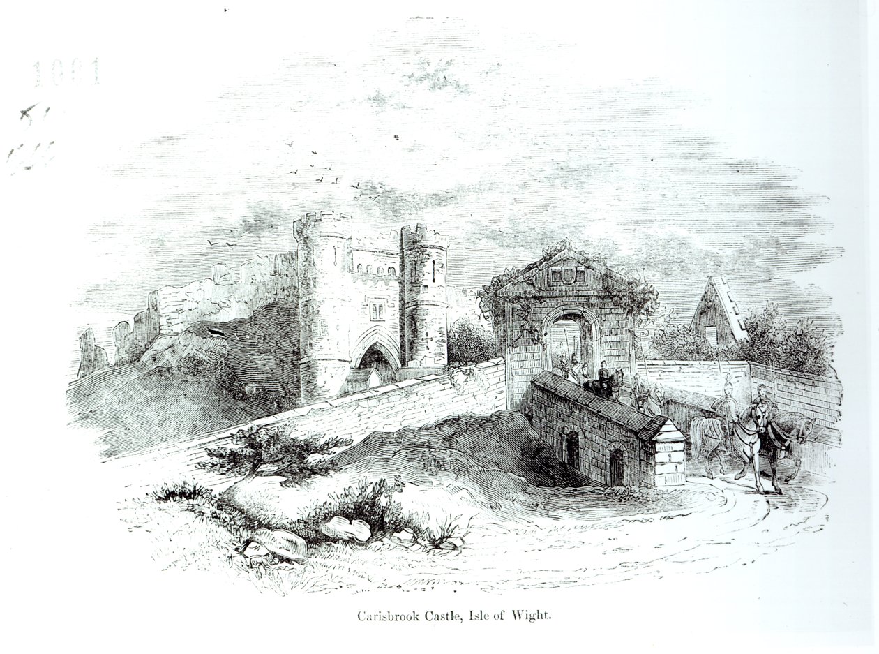 Zamek Carisbrooke, Wyspa Wight autorstwa English School