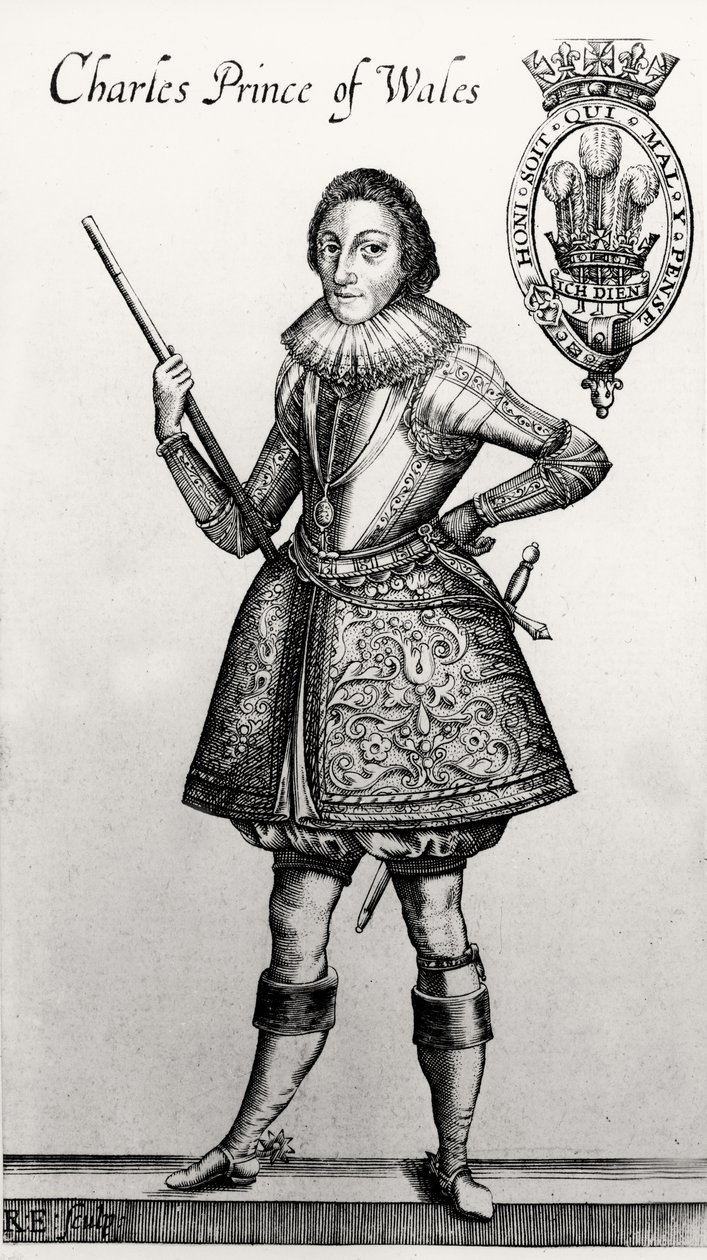 Karol I jako książę Walii (1600-49) autorstwa English School