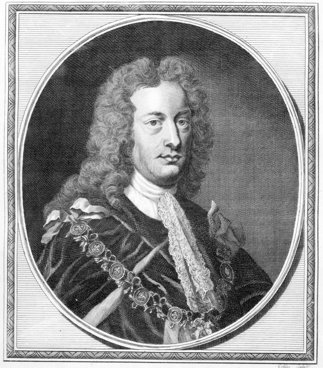 Charles Spencer, 3. hrabia Sunderland, grawerowany przez Johna Goldera, 1784 autorstwa English School