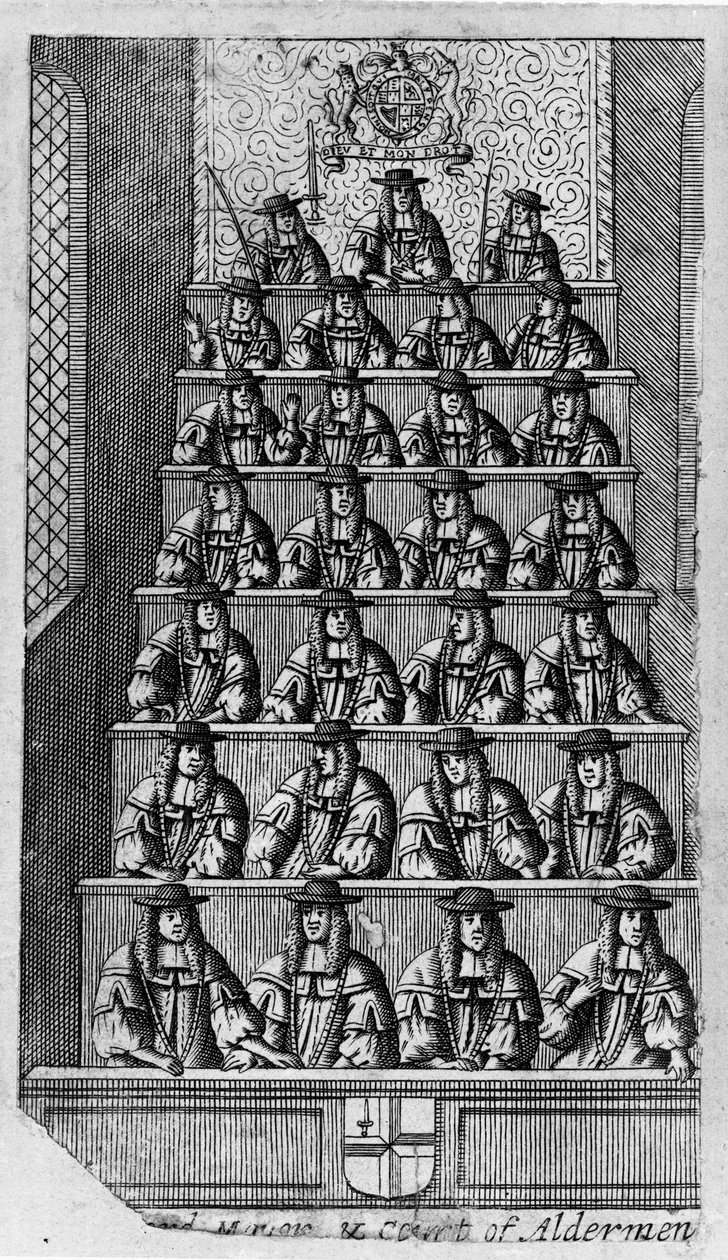 Dwór radnych, c.1690 autorstwa English School