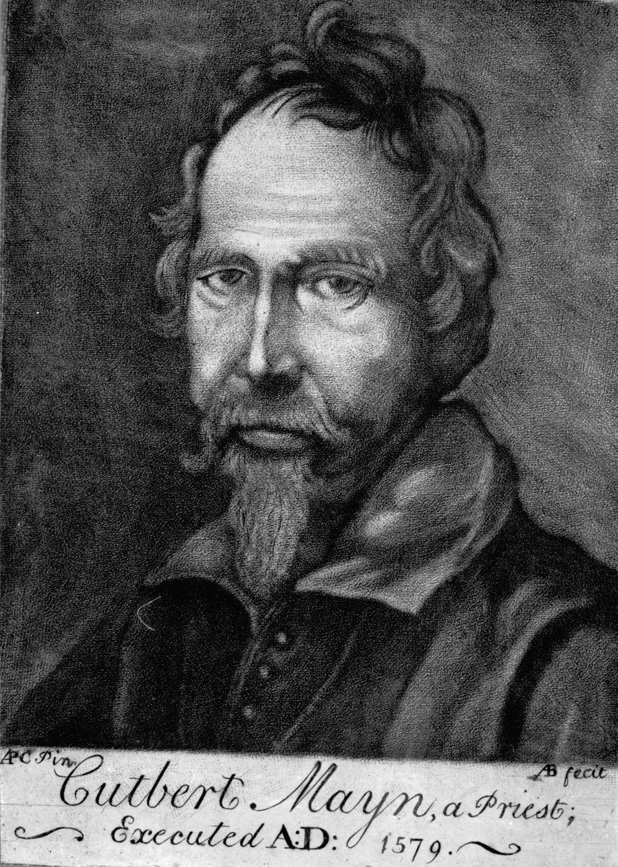 Cuthbert Mayne, 1579 autorstwa English School