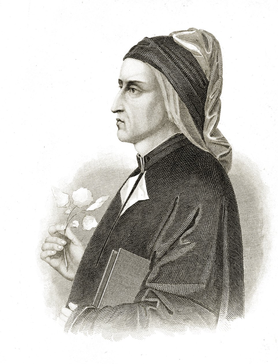 Dante Alighieri (1265-1321) autorstwa English School
