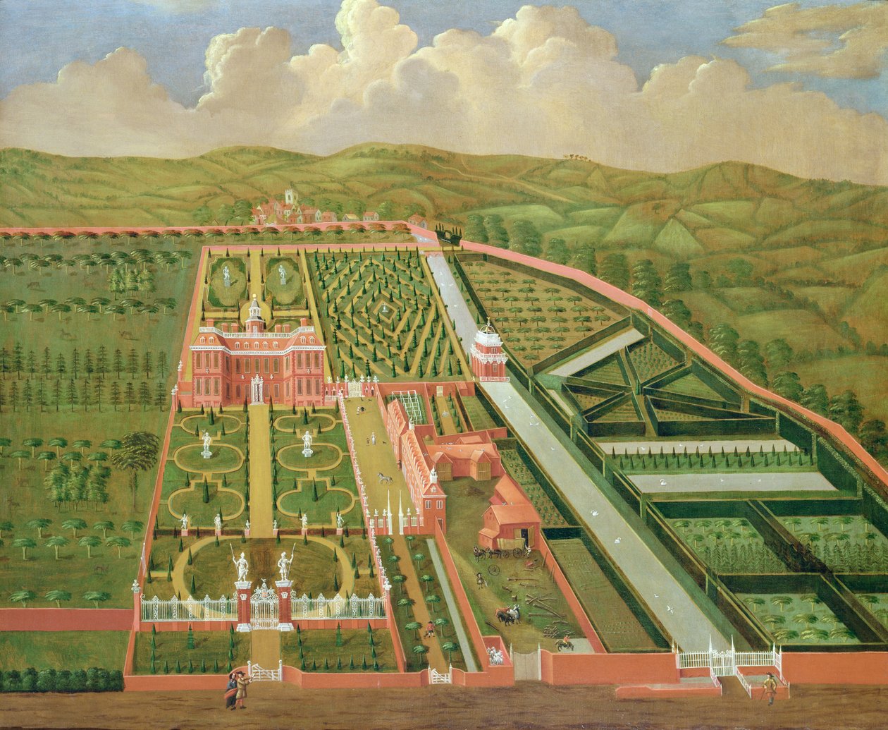 Denham Place, Buckinghamshire, c.1695 autorstwa English School