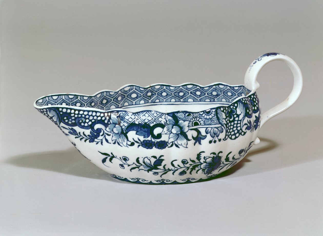 Łyżka do sosów Derby, ok. 1765 (porcelana) autorstwa English School