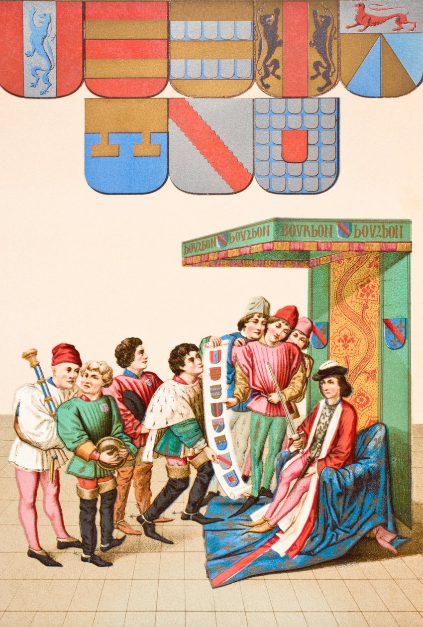 Pokaz łożysk herbowych, 1878 autorstwa English School