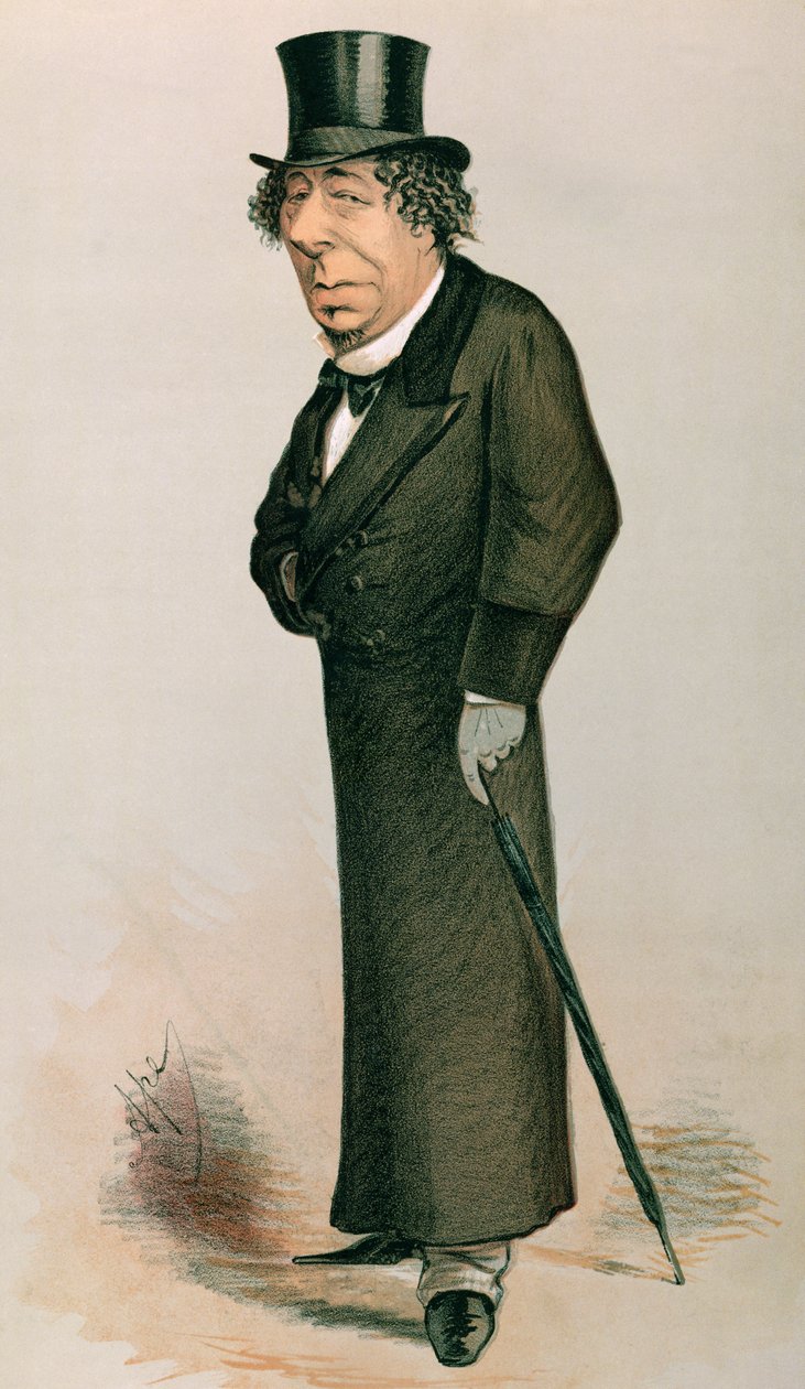 Disraeli, Benjamin (1804-1881): rysunek z Targu próżności, 30 stycznia 1869 autorstwa English School