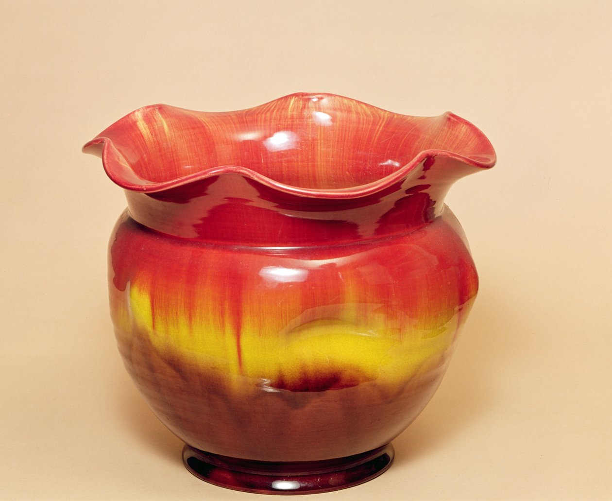 Żardiniera ceramiczna (ceramiczna) autorstwa English School