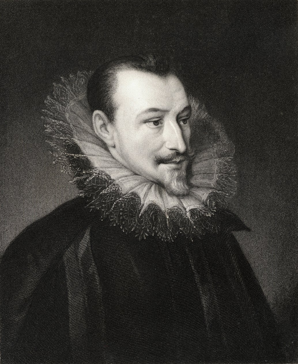 Edmund Spenser (ok.15523-99) z „Galerii Portretów”, wydanej w 1833 r. autorstwa English School