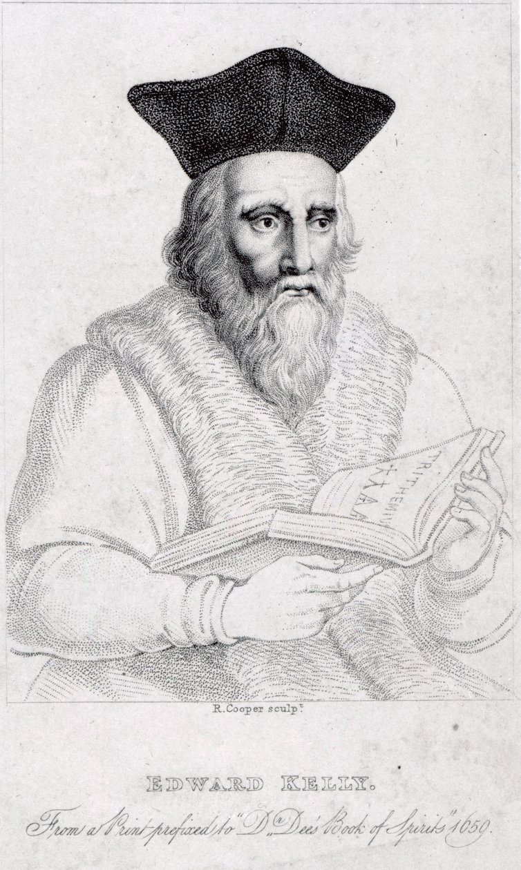 Edward Kelly, rytował Richard Cooper autorstwa English School