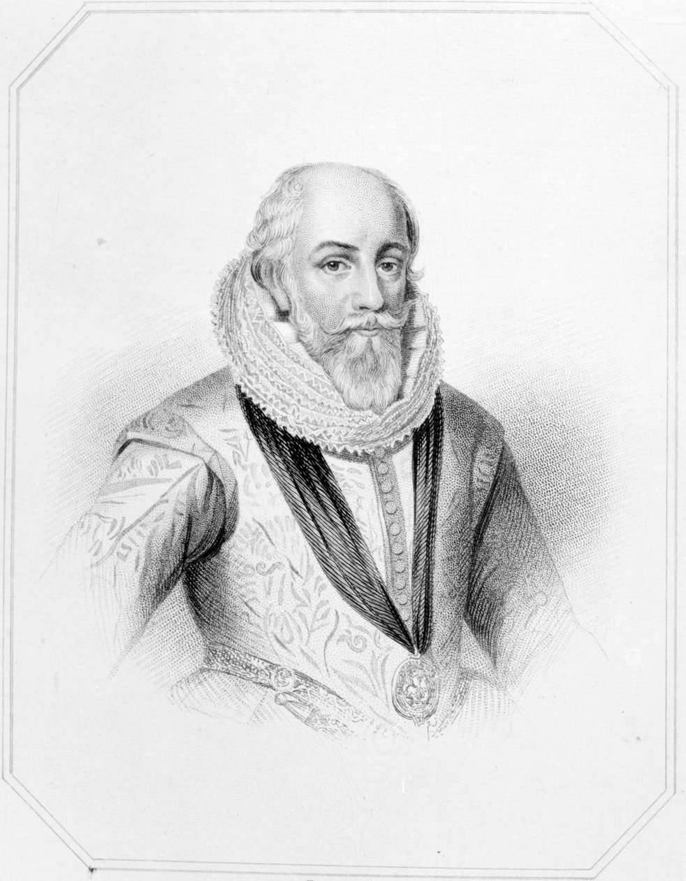 Edward Somerset, po rycinie z „Lodge
