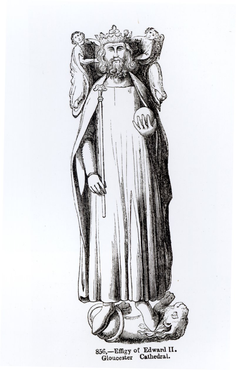 Podobizna Edwarda II (1284-1327) z katedry w Gloucester autorstwa English School