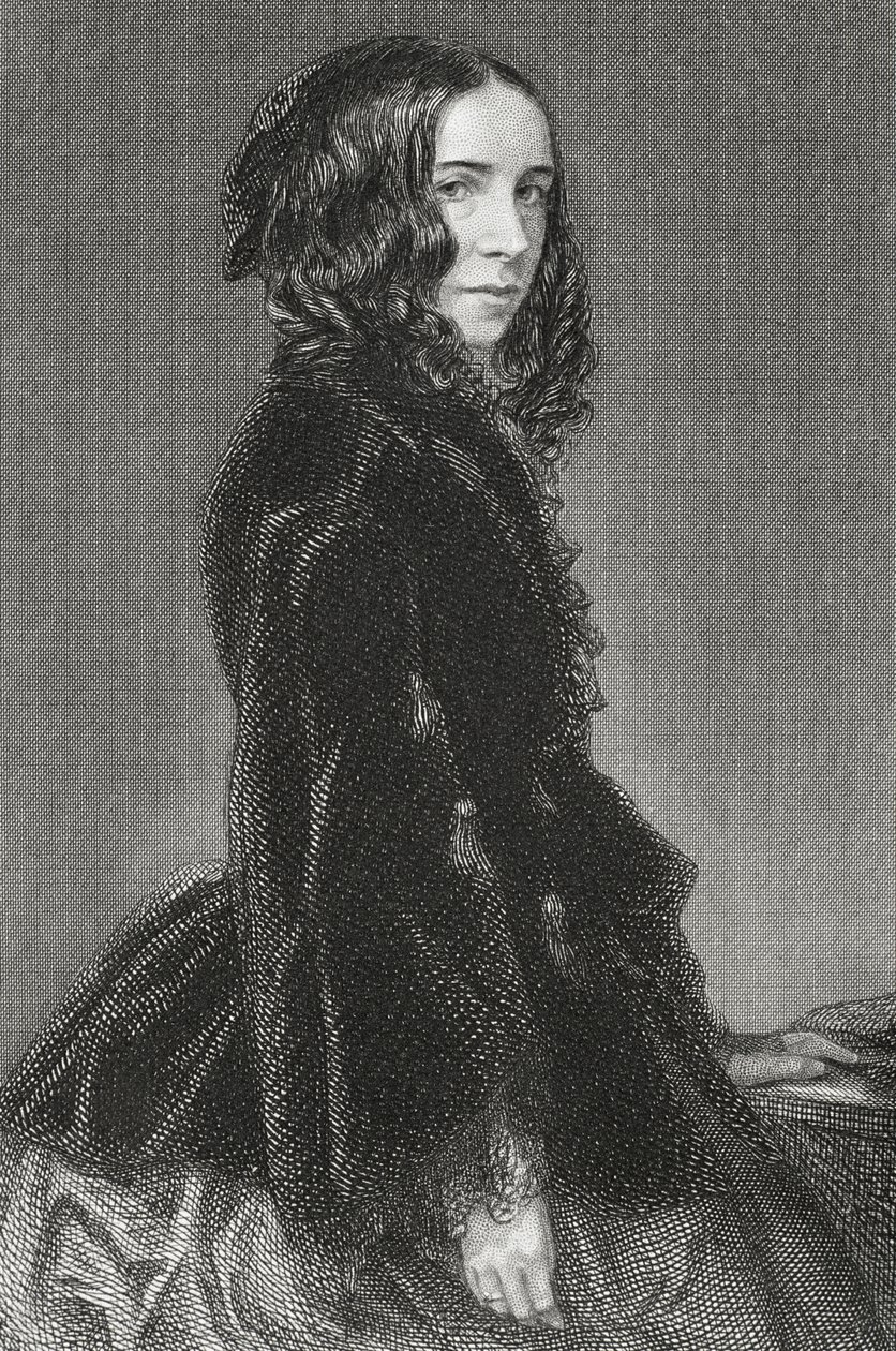 Elżbieta Browning (1806-61) autorstwa English School