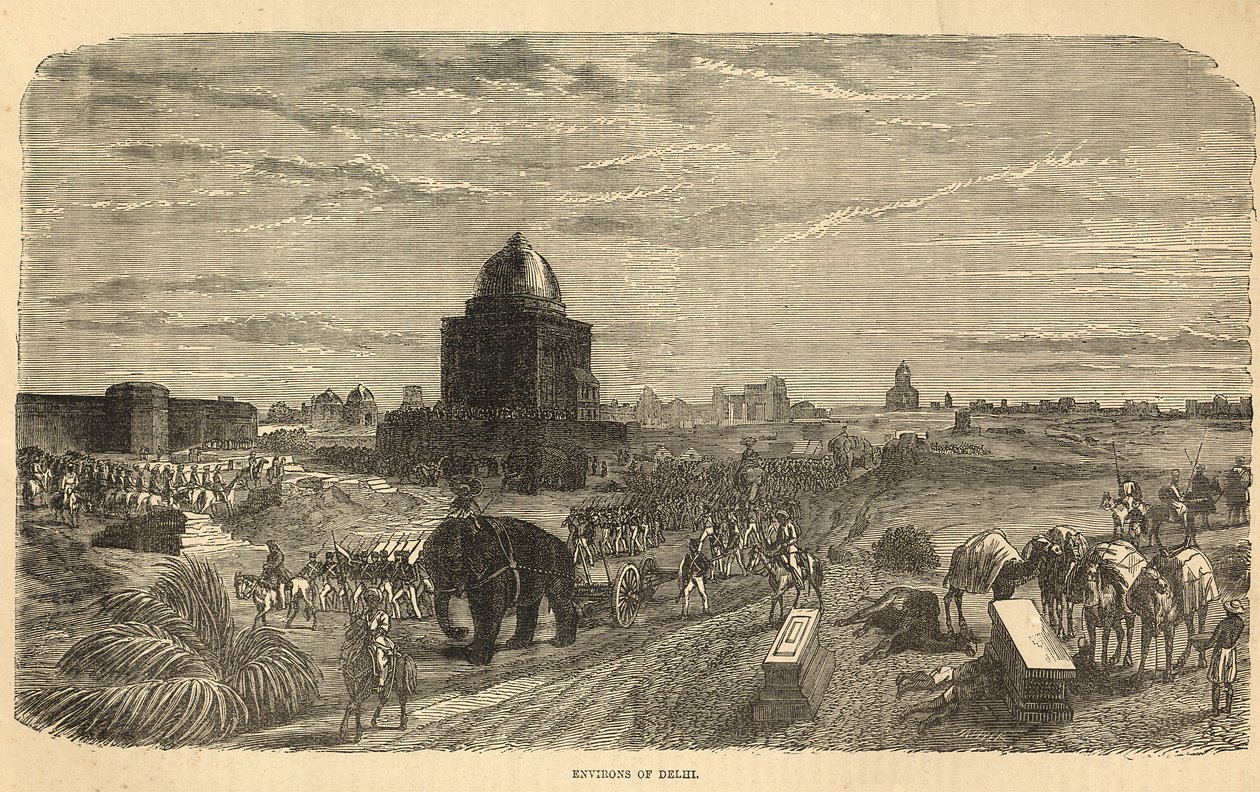 Okolice Delhi, 1857 autorstwa English School