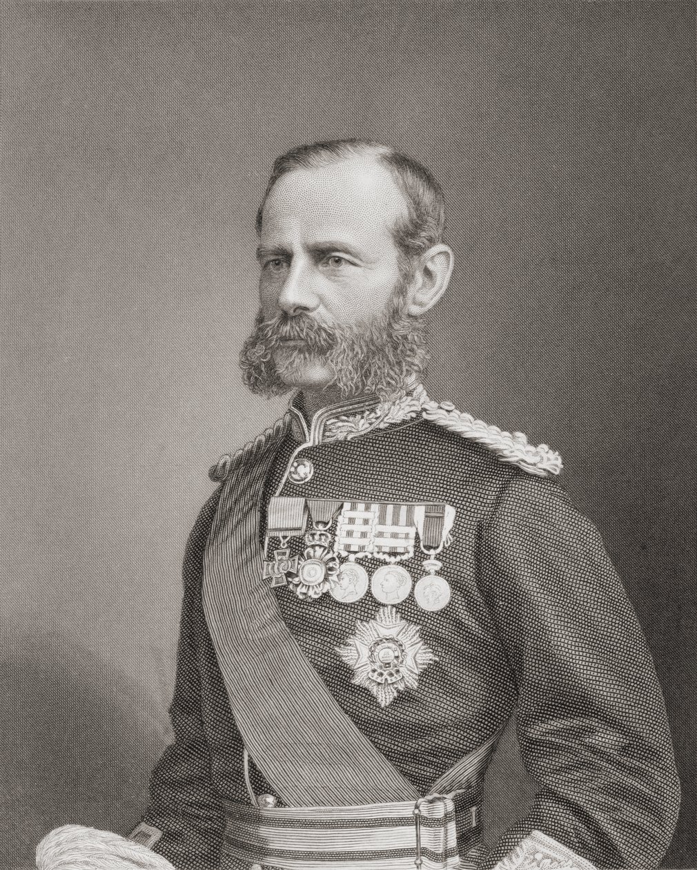 Feldmarszałek Frederick Sleigh Roberts, 1. hrabia Roberts, 1883 autorstwa English School