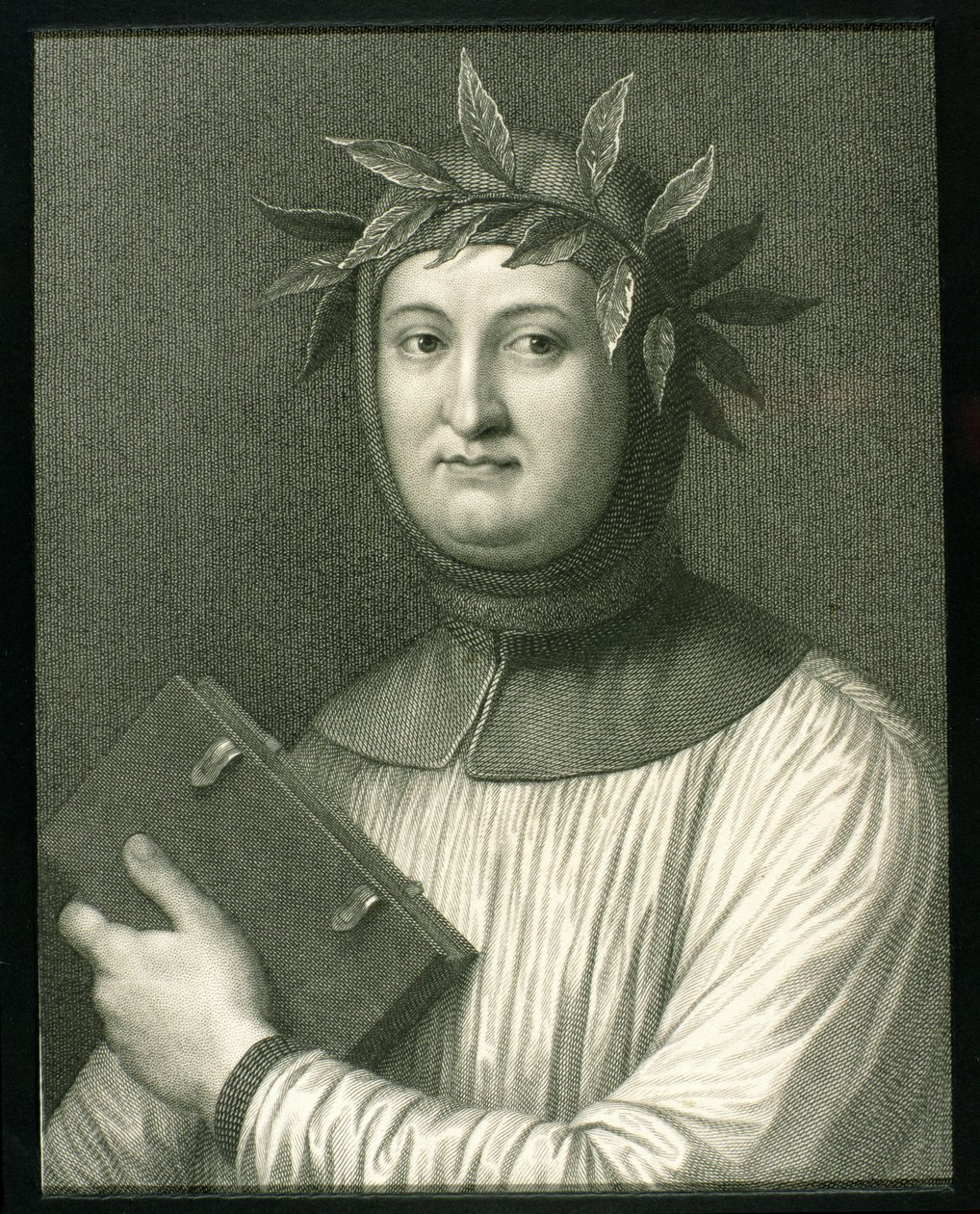 Francesco Petrarka (1304-74) z "Galerii portretów", opublikowanej w 1833 r. autorstwa English School
