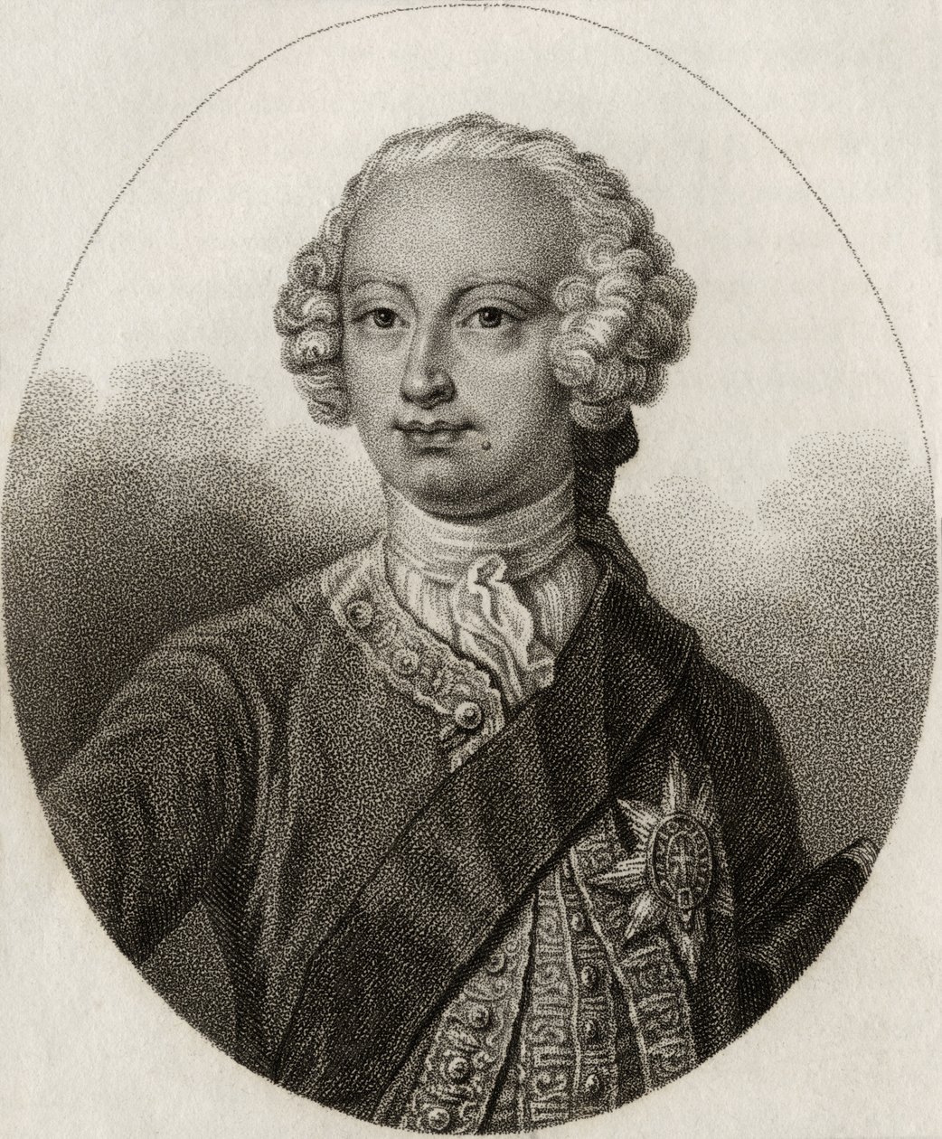 Fryderyk, książę Walii, rytowane przez Gerimię, z „Katalogu autorów królewskich i szlacheckich”, wydanego w 1806 r. autorstwa English School