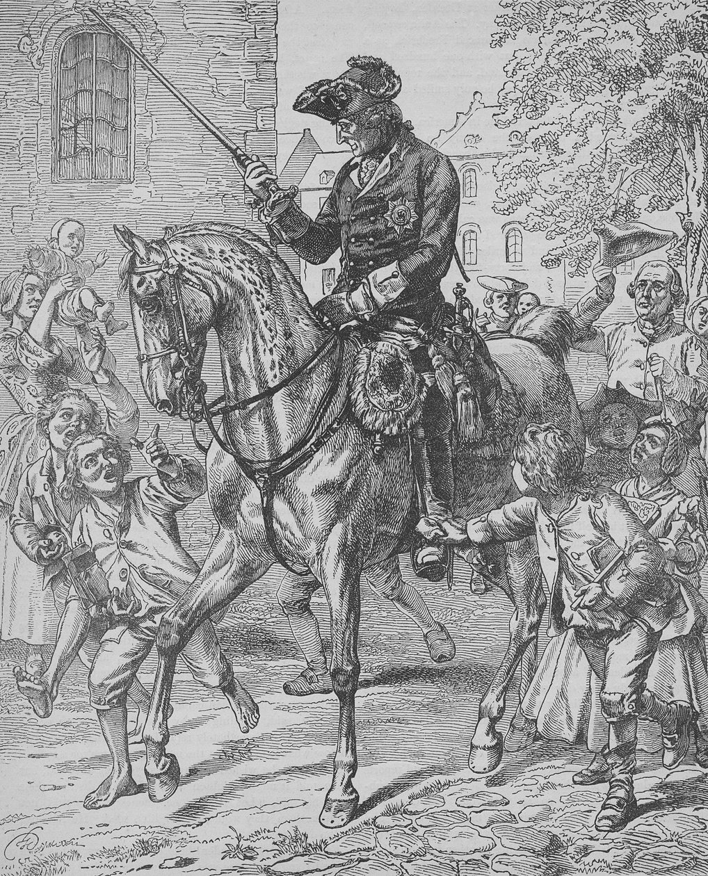 Fryderyk Wielki Pruski (1712-86) autorstwa English School