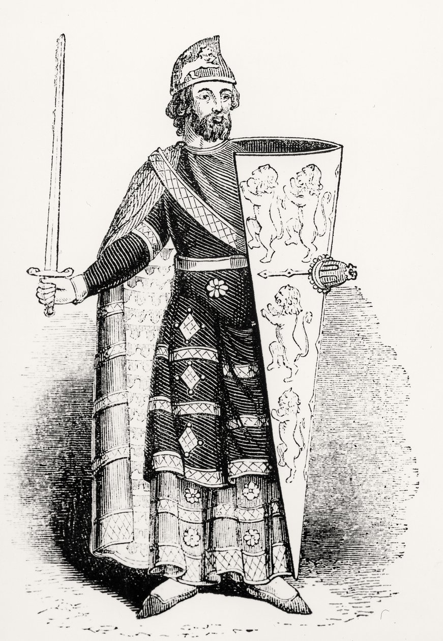 Geoffrey Plantagenet, hrabia Anjou (1113-1150) autorstwa English School