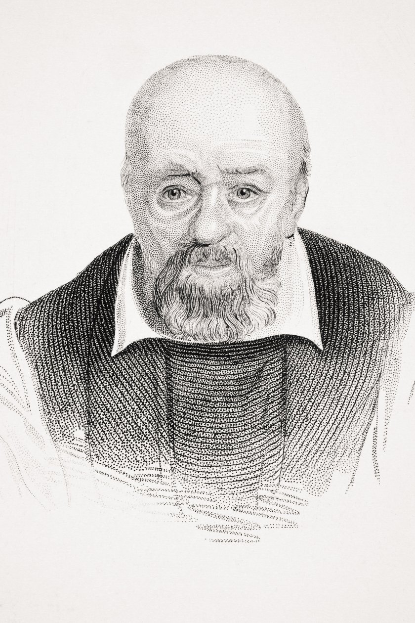 George Buchanan, ilustracja z „Starej Anglii Worthies” Lorda Broughama, opublikowana ok. 1880 r. autorstwa English School