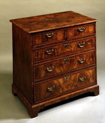 Komoda Jerzy I ze wspornikami, ok. 1720 (orzech) autorstwa English School
