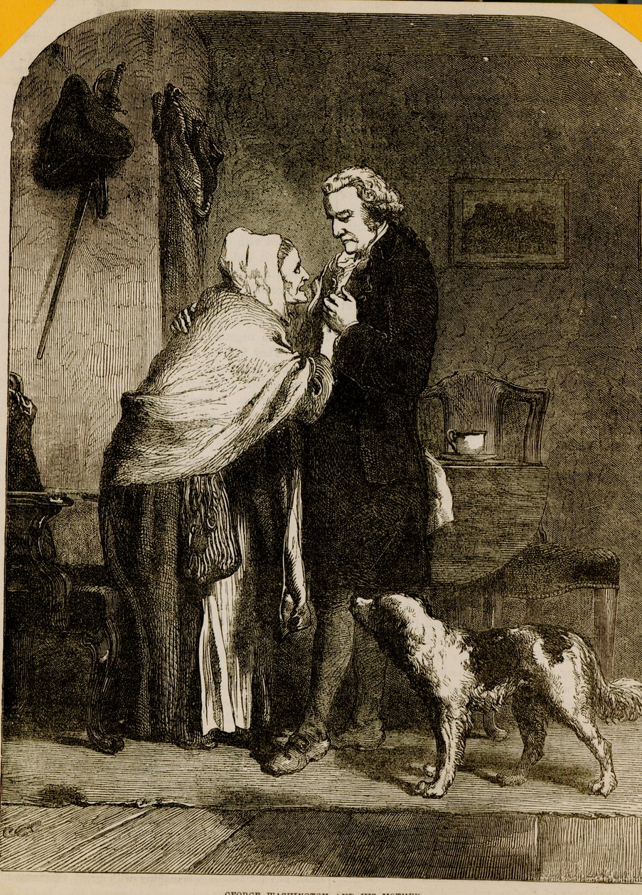 Jerzy Waszyngton i jego matka autorstwa English School