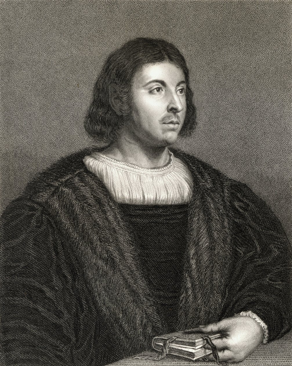 Giovanni Boccaccio (1313-75) z „Galerii Portretów”, wydana w 1833 r. autorstwa English School