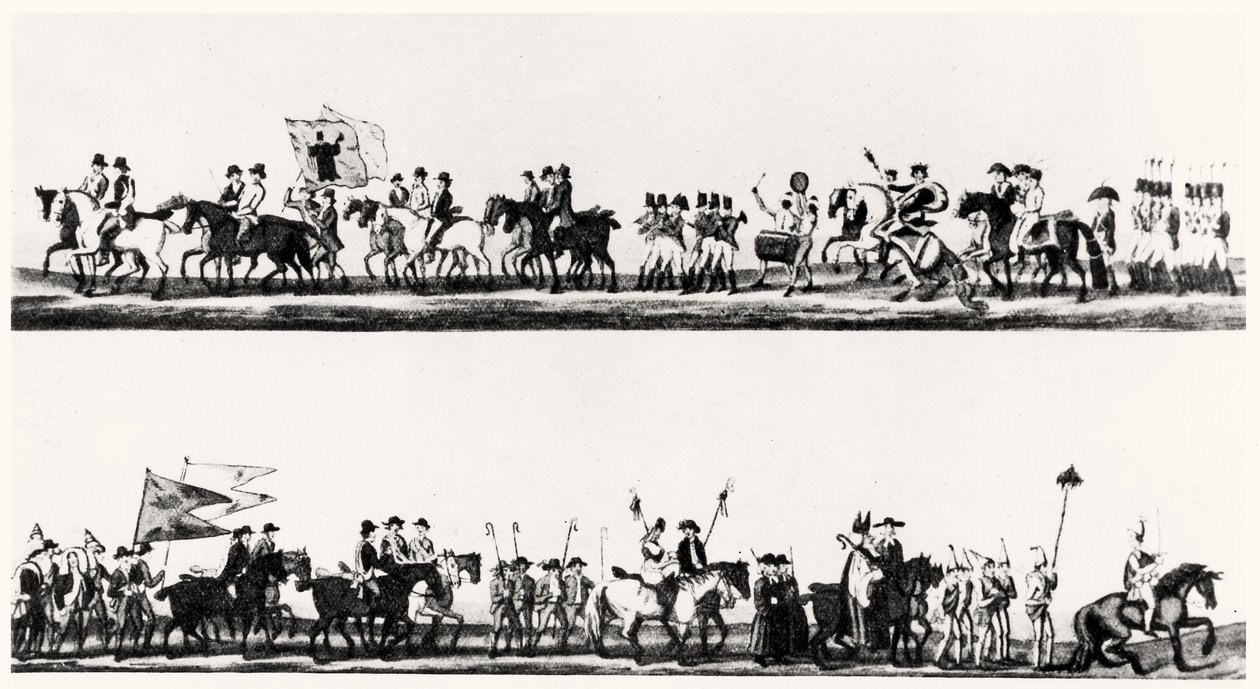 Wielki Festiwal Woolcombers, Comb Makers and Farbiers w Darlington, 3 lutego 1825 autorstwa English School