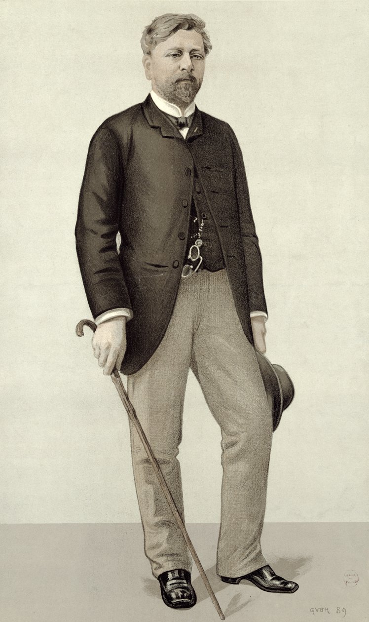 Gustave Eiffel (1832-1923) z „Vanity Fair”, 11 maja 1889 autorstwa English School
