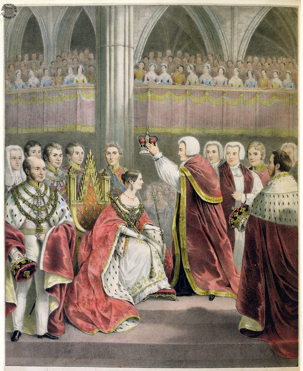 Jej Najwspanialsza Wysokość Królowa Wiktoria, Koronowana 28 czerwca 1838 r. autorstwa English School