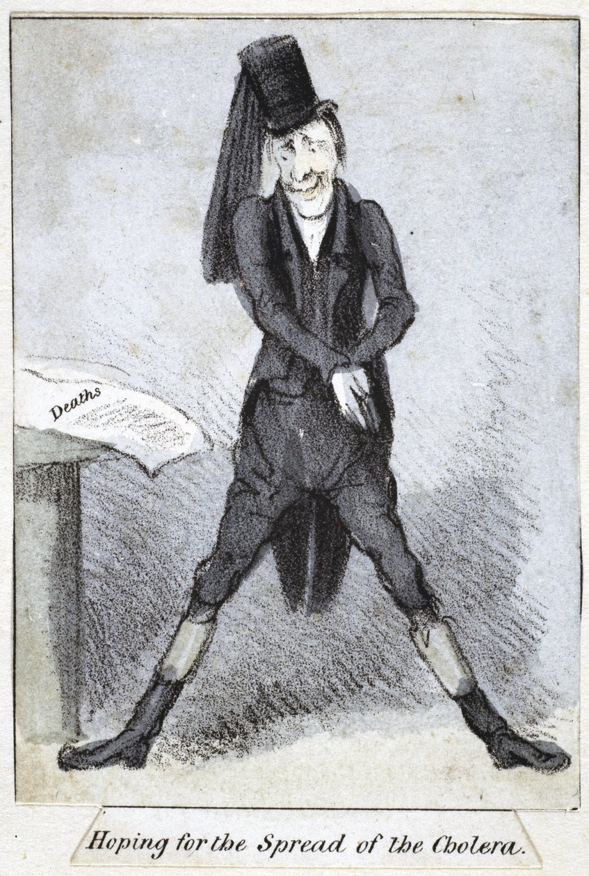 Nadzieja na rozprzestrzenianie się cholery, 1840-50 autorstwa English School