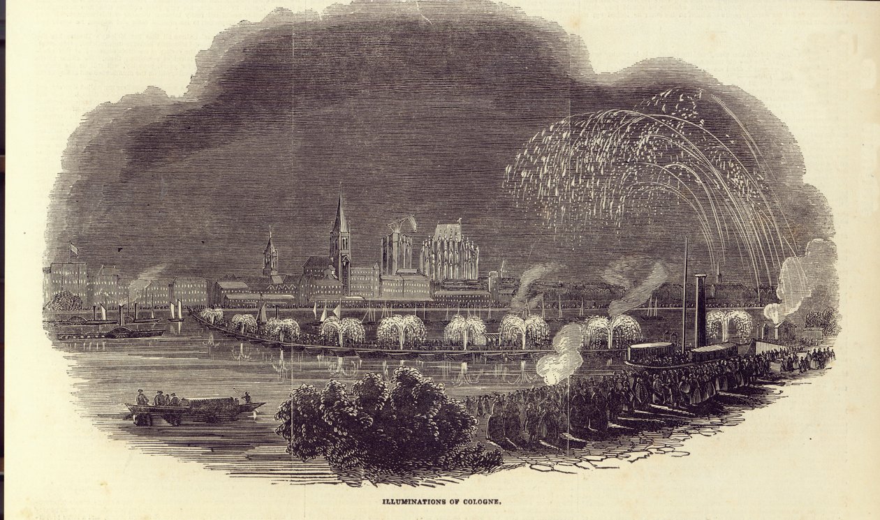 Iluminacje w Kolonii, 23 sierpnia 1845 autorstwa English School
