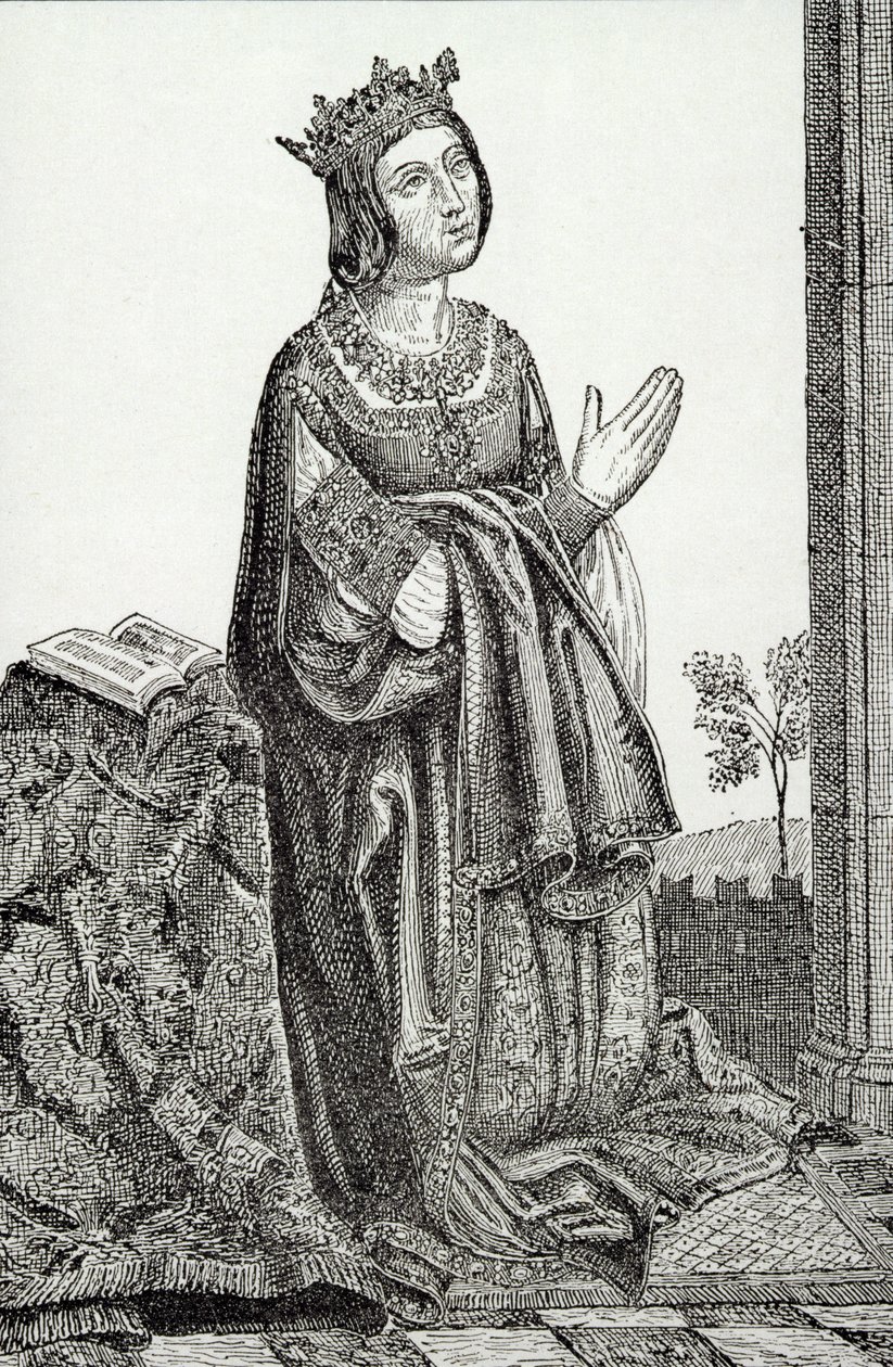 Isabella (1451-1504) z Kastylii, zwana La Catolica autorstwa English School