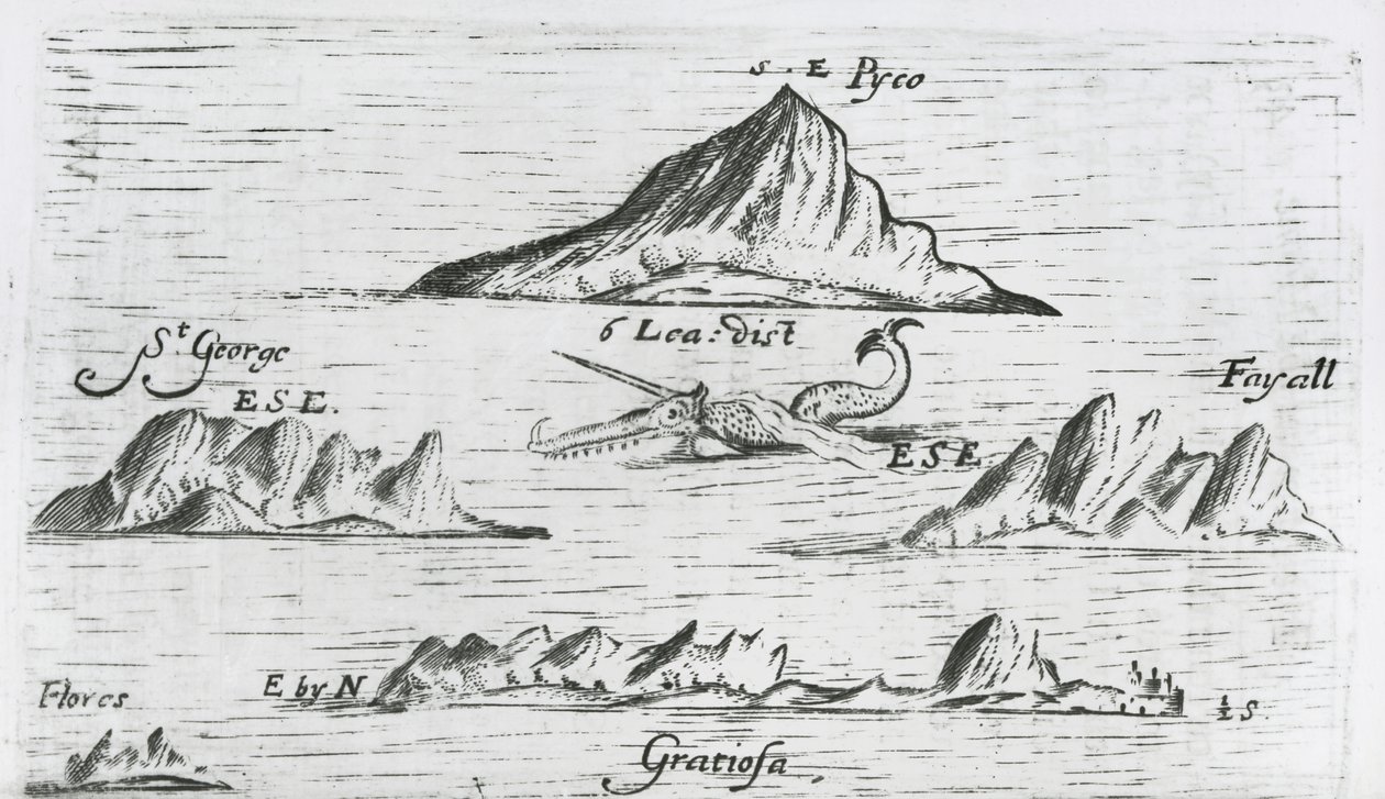 Wyspy Azorów, c.1597 autorstwa English School