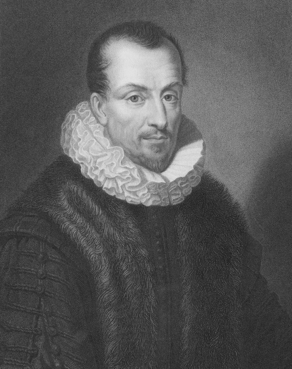 Jacques-Auguste de Thou or Thaunus (1553-1617) z „Galerii Portretów”, wydanej w 1833 r. autorstwa English School