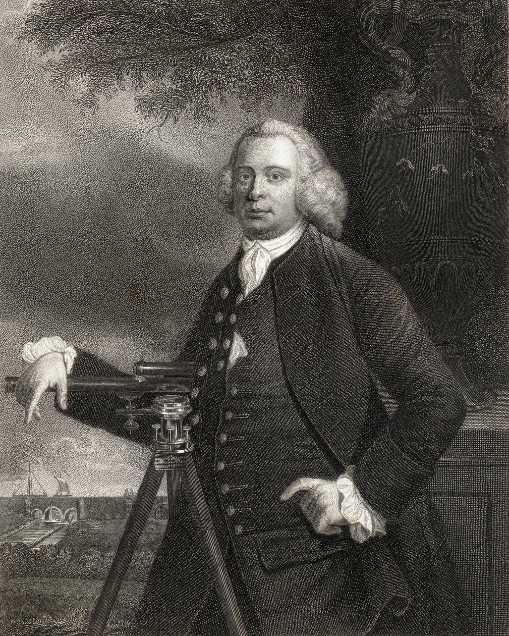 James Brindley (1716-72) z „Galerii Portretów”, wydanej w 1833 r. autorstwa English School
