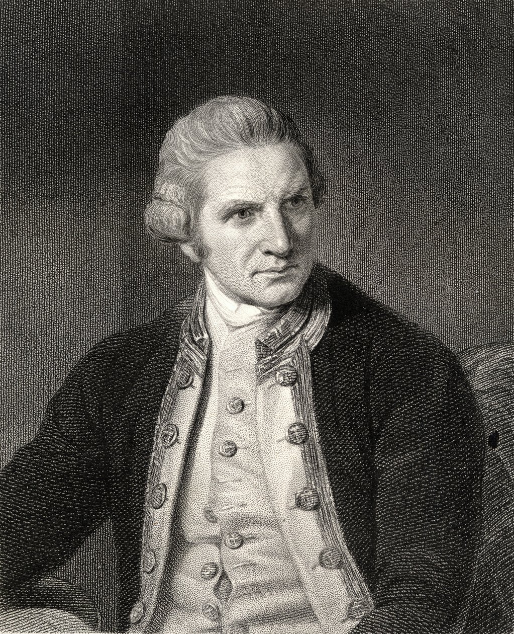 James Cook (1728-79) z „Galerii Portretów”, wydanej w 1833 r. autorstwa English School