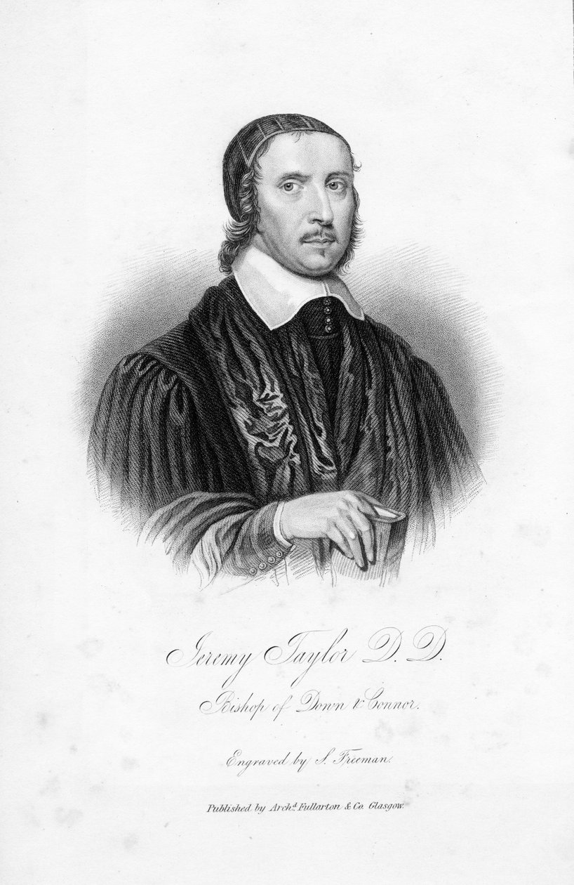 Jeremy Taylor D.D., Biskup Down i Connor, grawerowane przez S. Freeman autorstwa English School