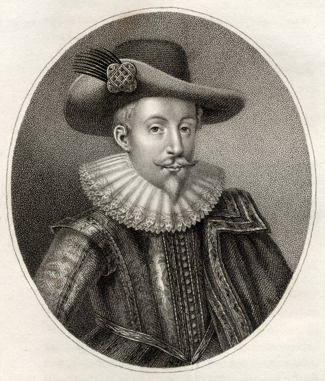 John Digby, sztychowany przez Bocqueta, ilustracja z „Katalogu autorów królewskich i szlacheckich, tom III”, wydanego w 1806 r. autorstwa English School