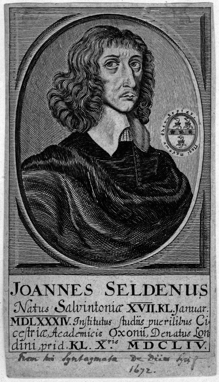 Jana Seldena, 1672 r autorstwa English School