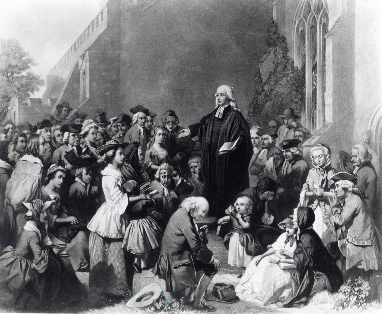 Głoszenie Jana Wesleya autorstwa English School