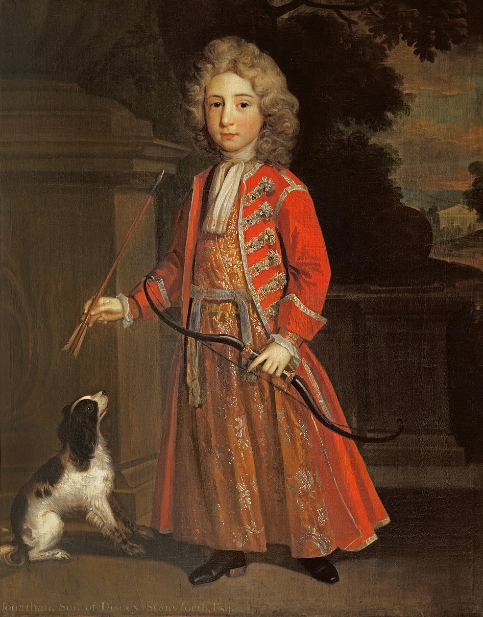 Jonathan Stanforth jako młody chłopiec, ok. 1715 autorstwa English School