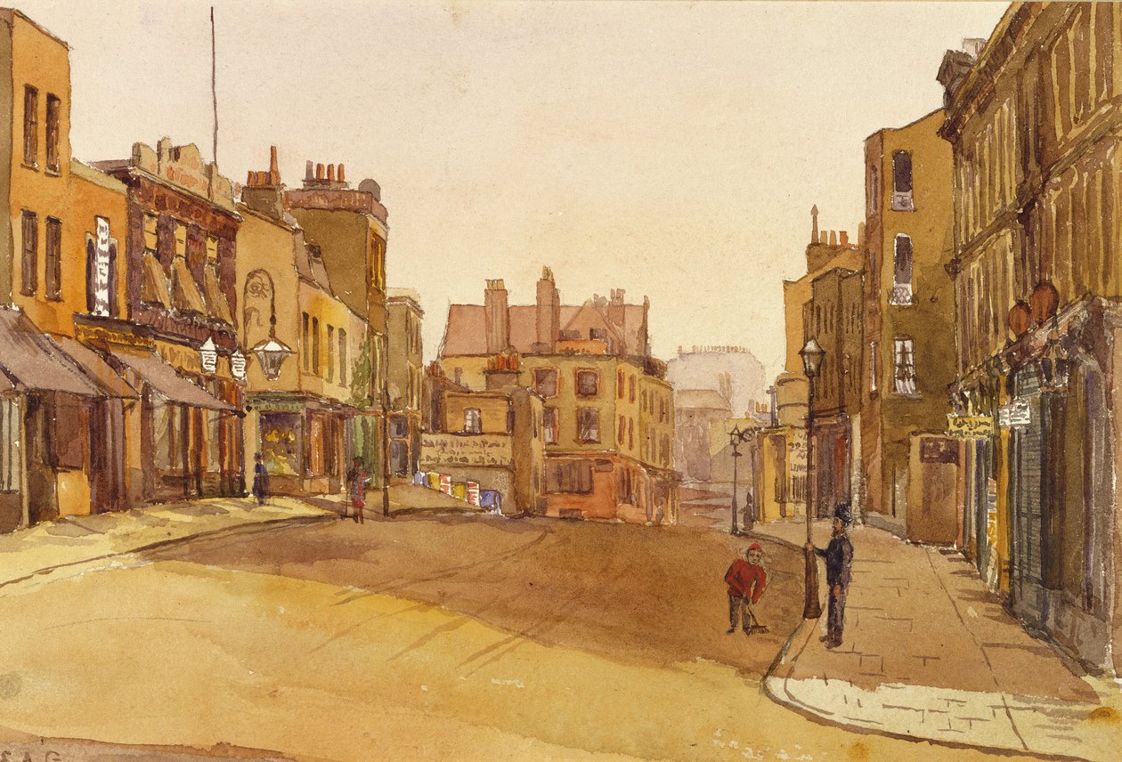 Kensington Church Street, 1892 autorstwa English School